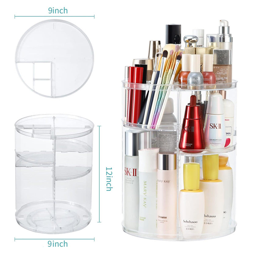 Authentic 360 Rotating Makeup Organizer