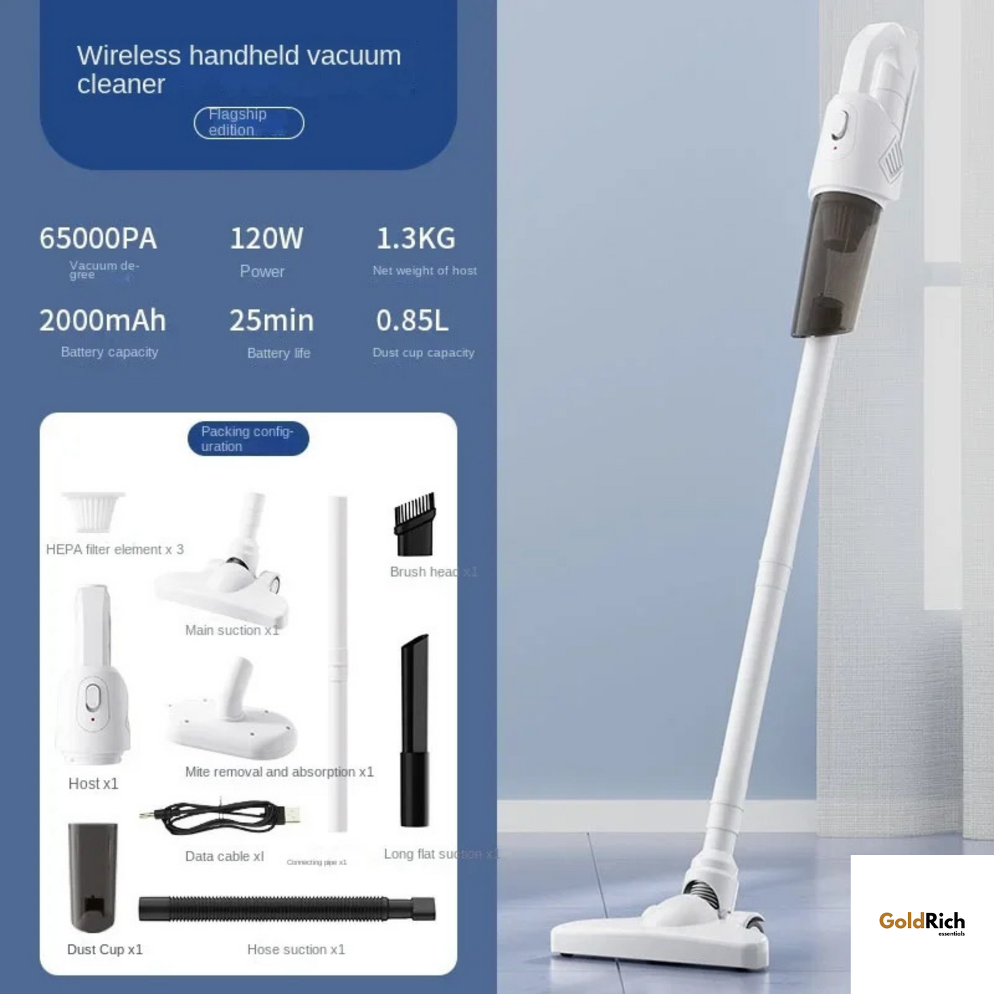 Authentic Wireless High-Power Vacuum Cleaner