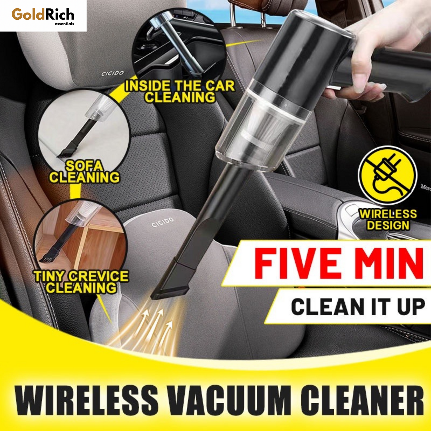 Authentic Wireless Mini Vacuum